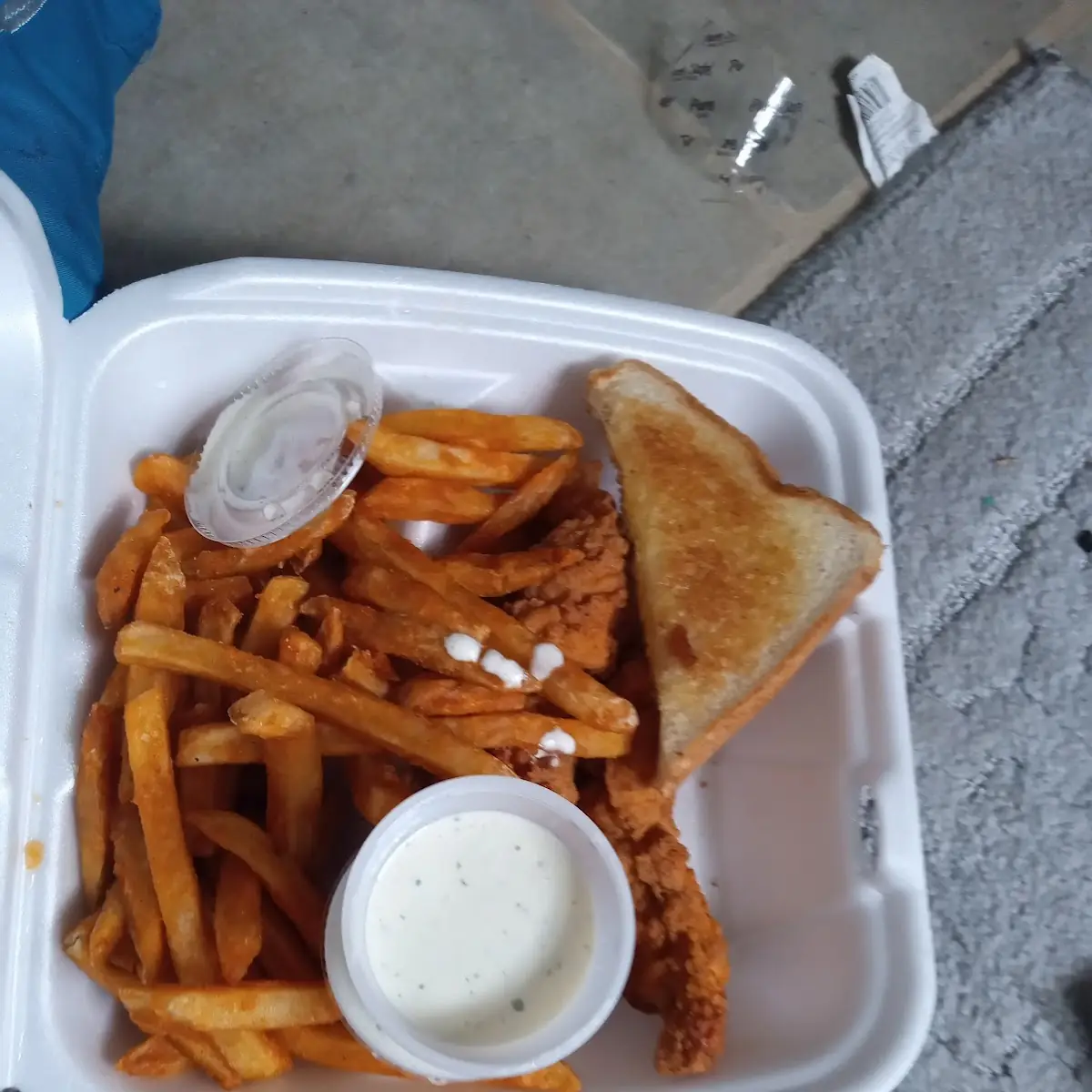Grilled Cheese Fries & Drink