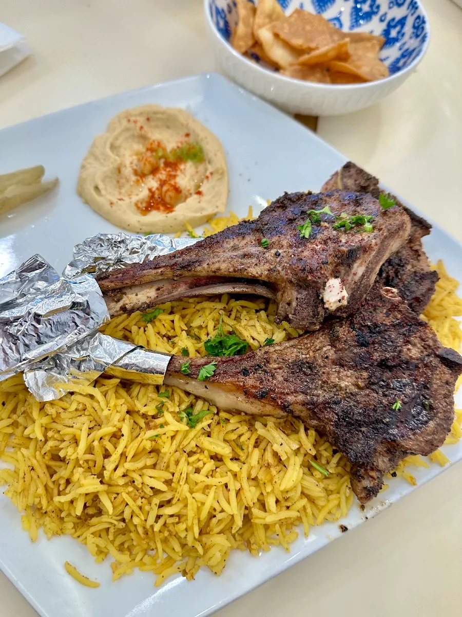 Lamb Ribs and Humus