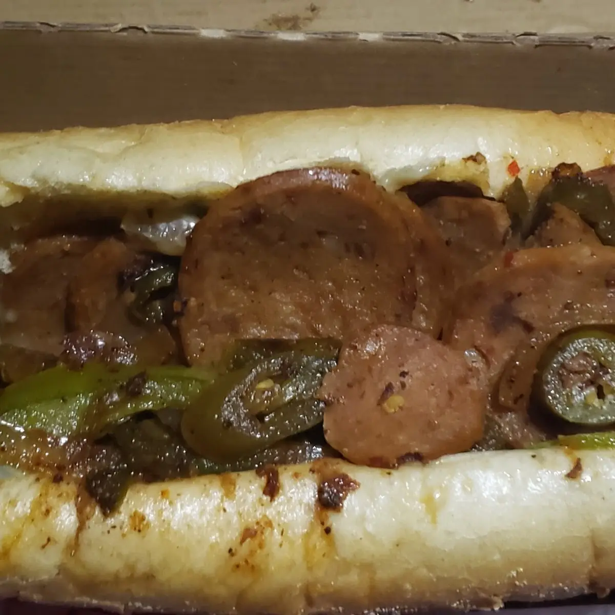 Spicy Sausage Philly Cheese Steak