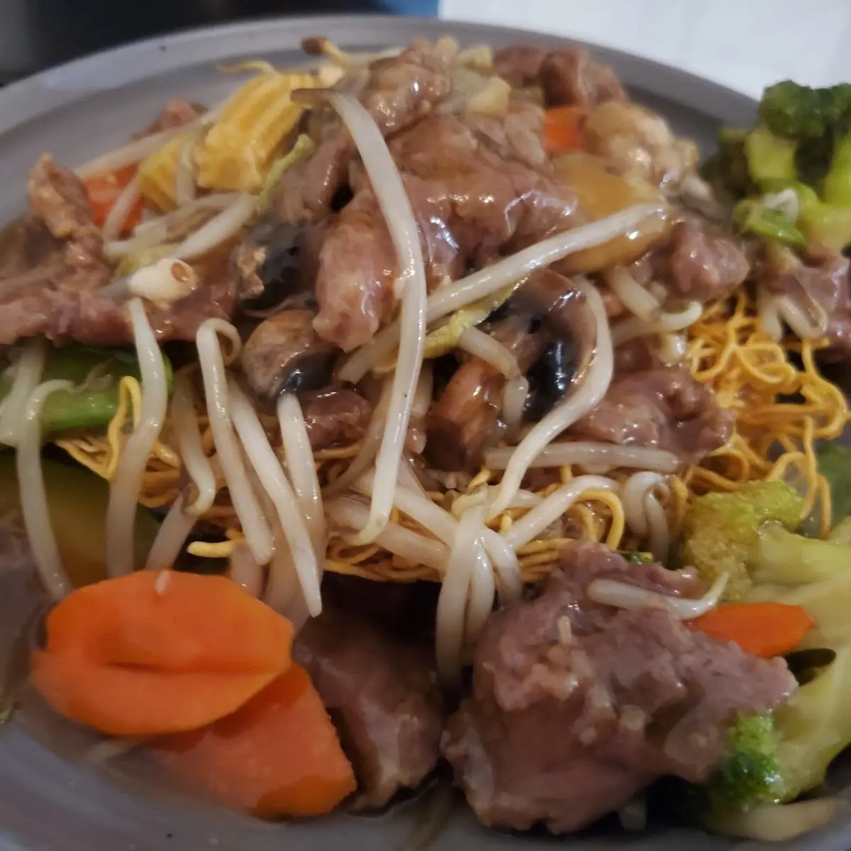 Beef Pan Fried Noodles