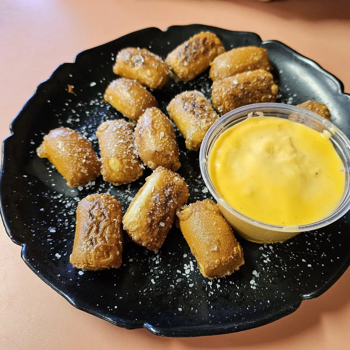 Pretzel Bites with Cheese Sauce