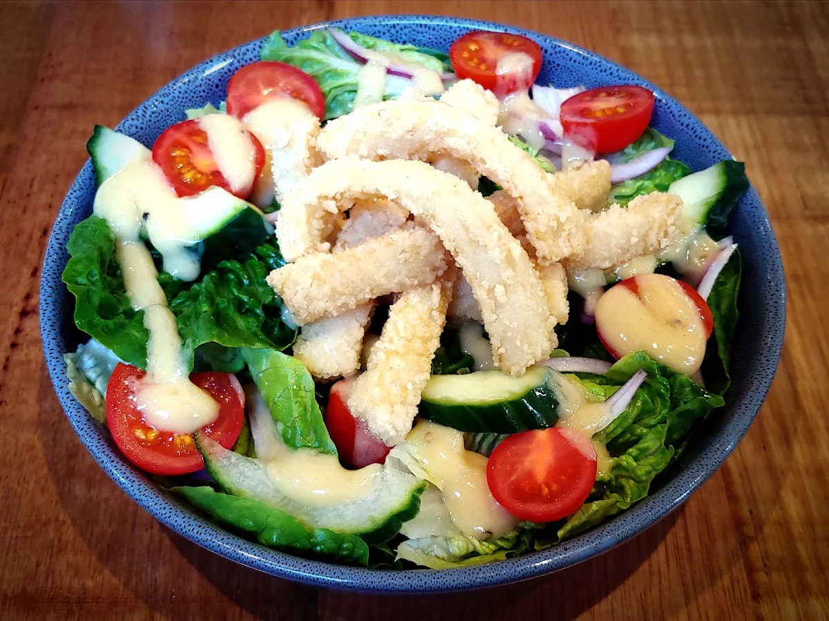 Fried Calamari Salad, The Green Olive