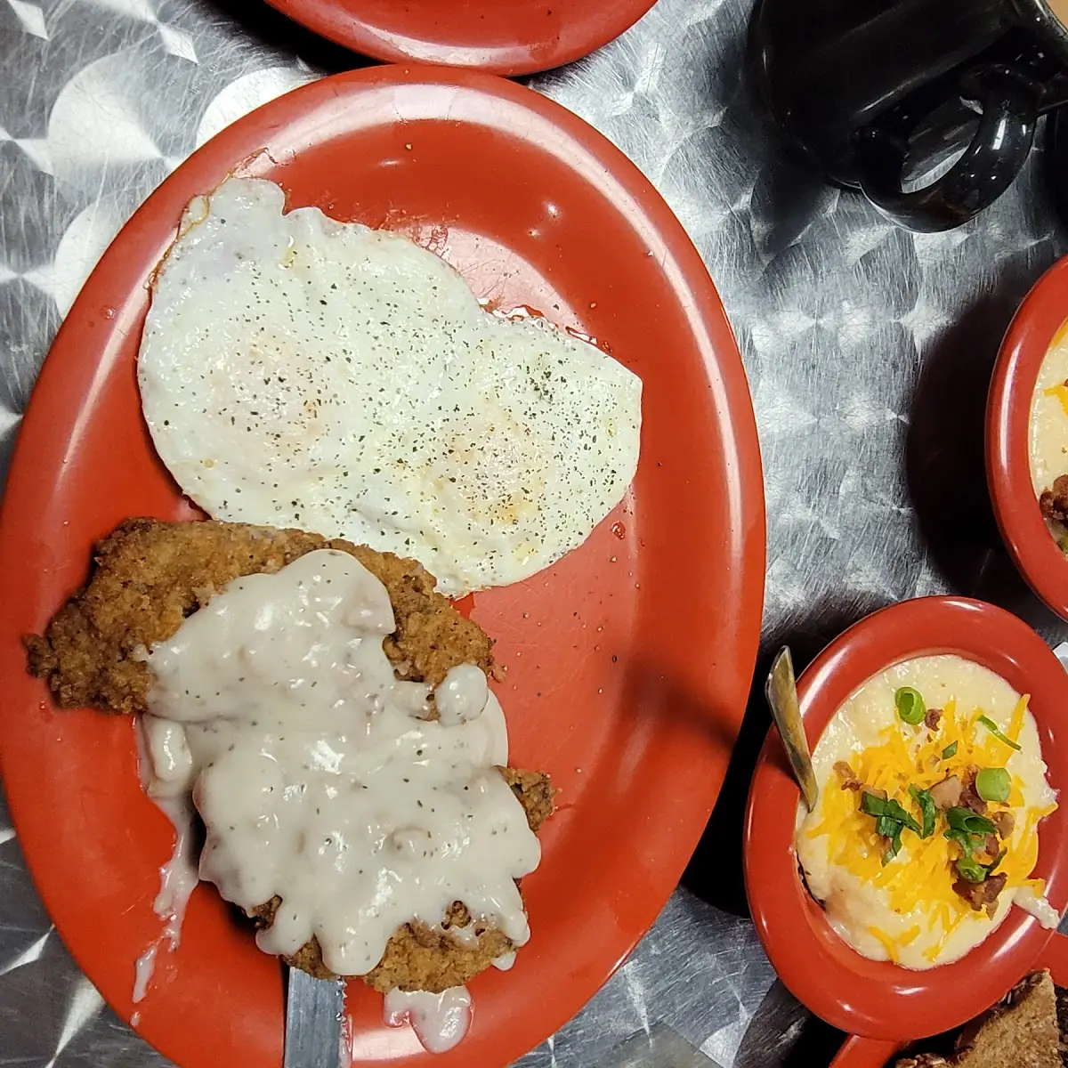 Country Fried Steak and Eggs