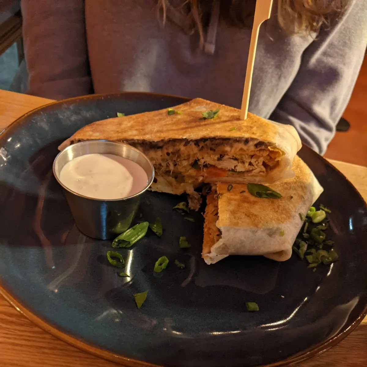 Chicken and Black Bean Quesadilla
