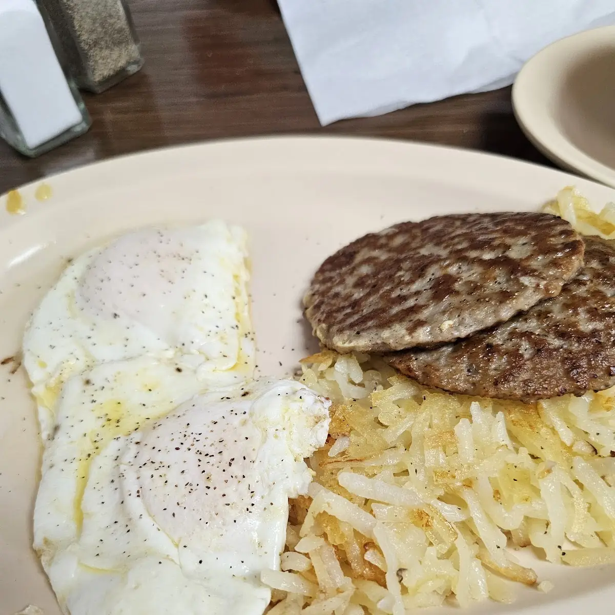 Two Eggs Hash Browns Toast