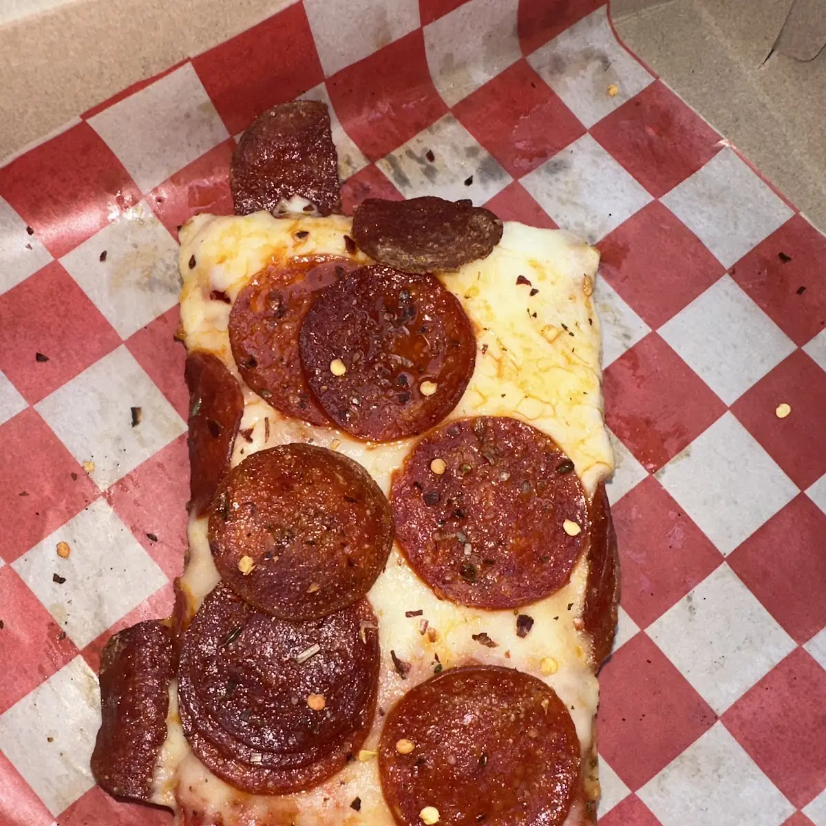 Sicilian Pepperoni Pizza Slice