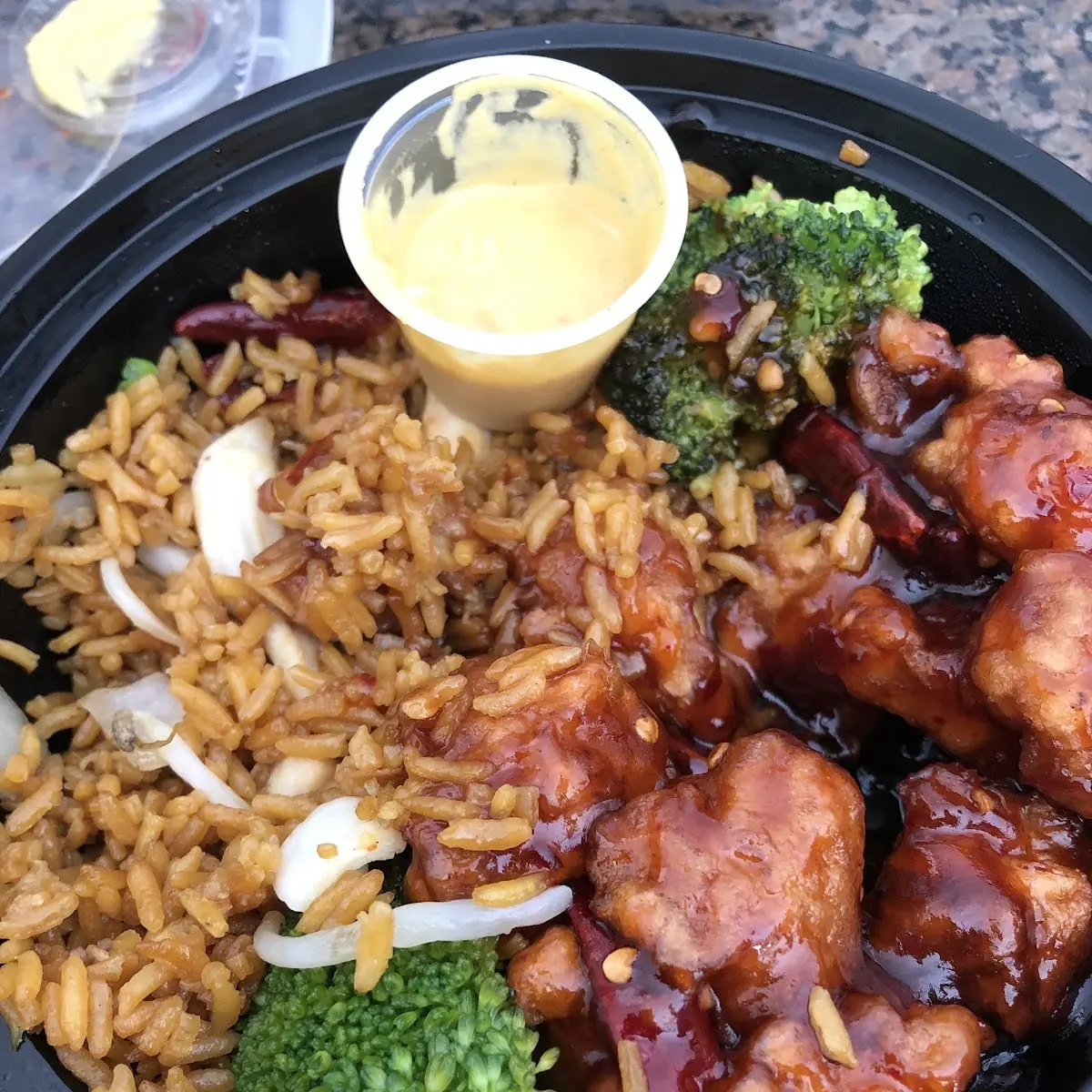 Orange Chicken and Broccoli Entree