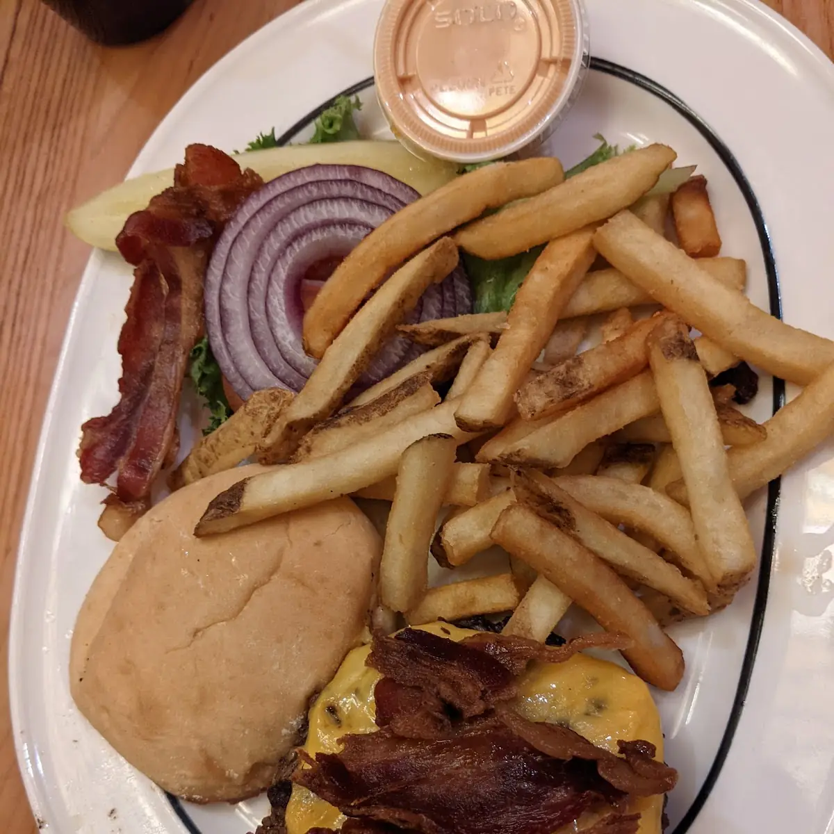 Bacon Cheeseburger with Fries