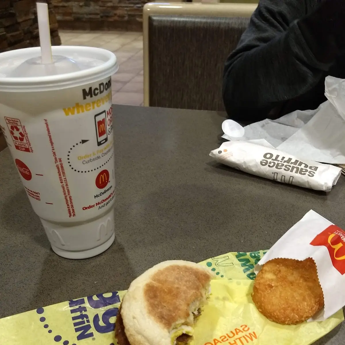 Sausage Mcmuffin with Cheese Combo