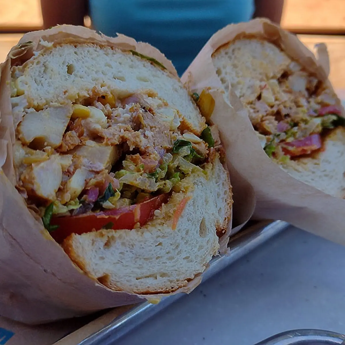 Summer Street Corn with Chicken Sandwich