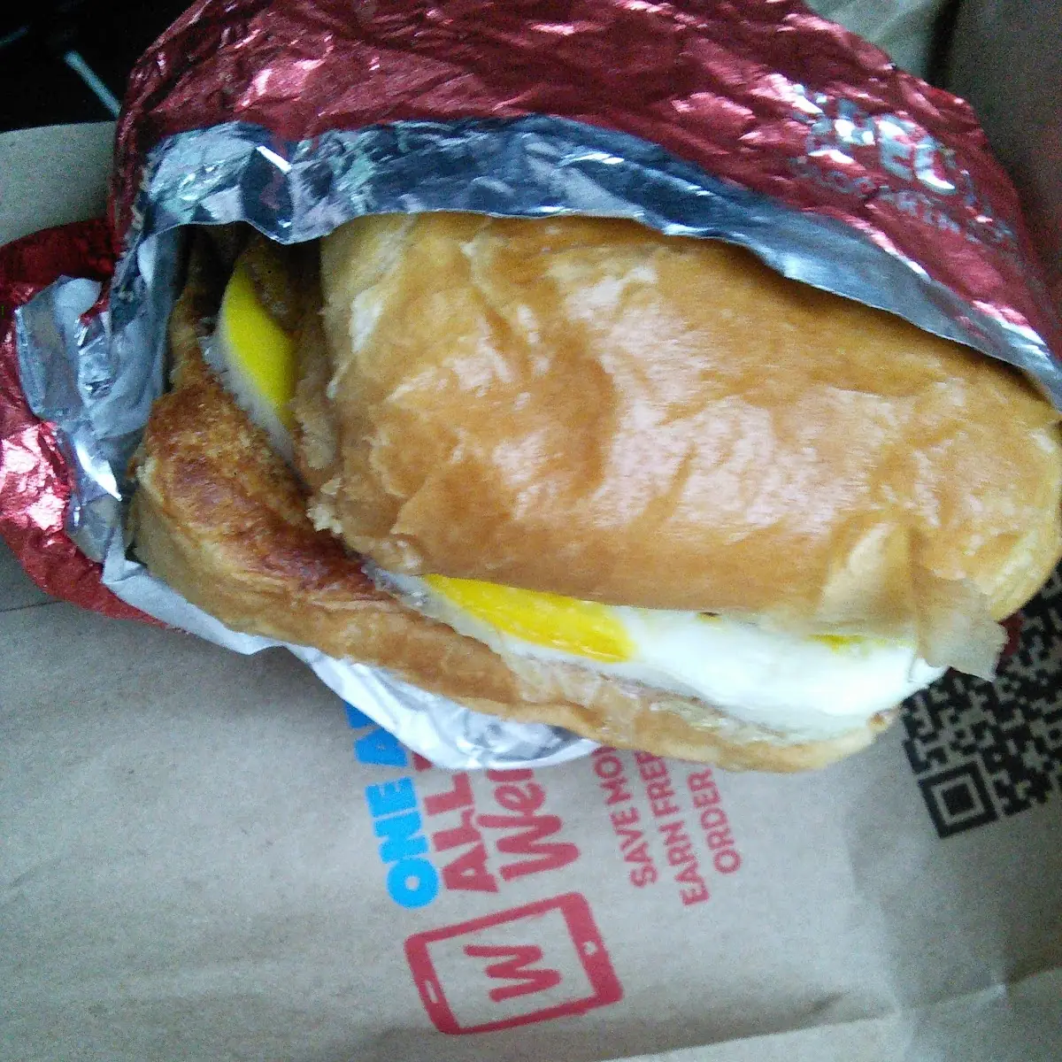 Bacon Egg & Swiss Croissant Combo