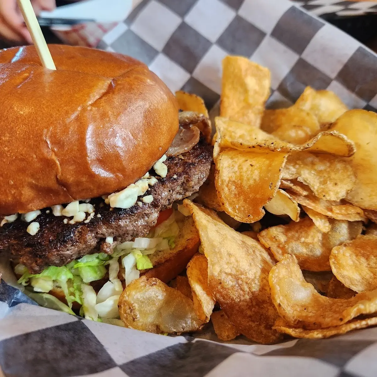 Black & Bleu Cheese Burger