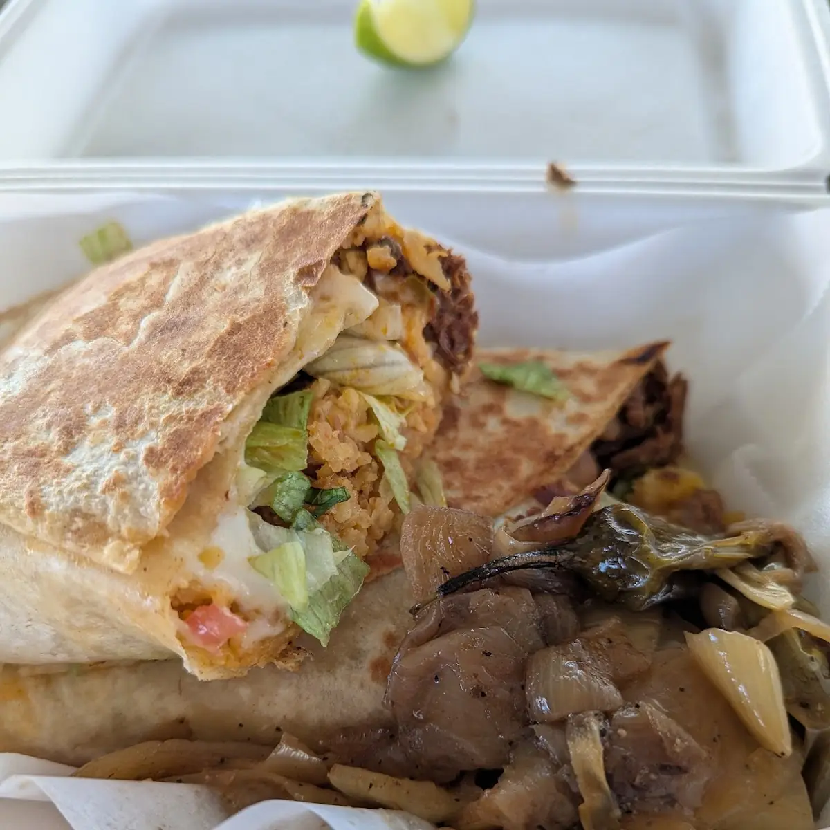 Burrito with Carne Deshebrada