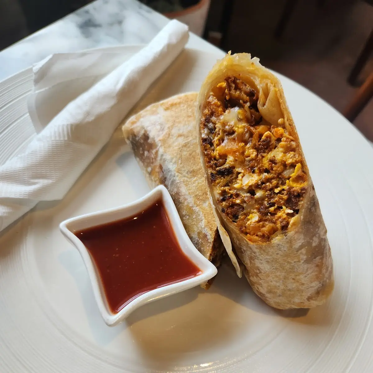 Chorizo Breakfast Burrito