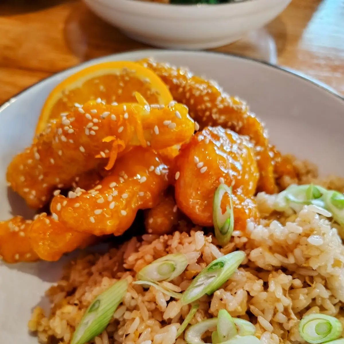 Orange Chicken with Egg Fried Rice