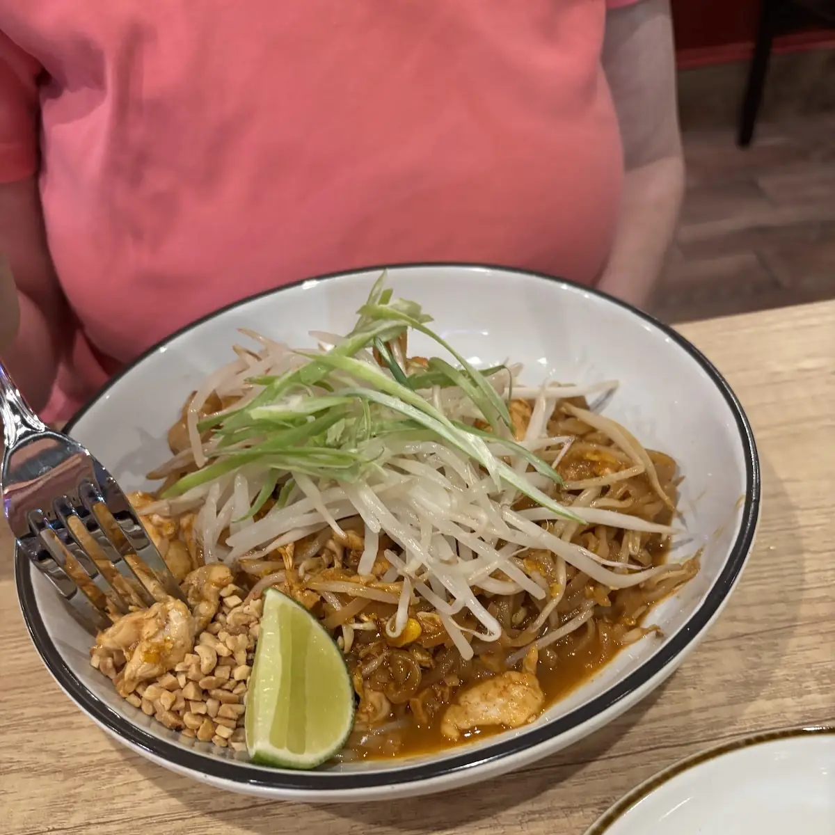Shrimp Pad Thai with Peanuts and Lime
