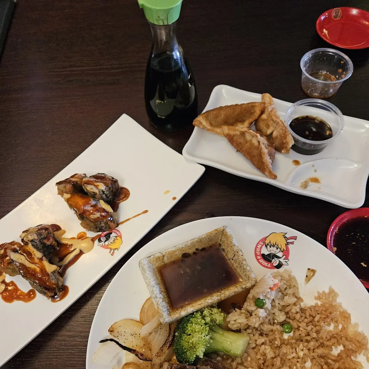 My Favorite Teriyaki Steak Volcano Roll Sus