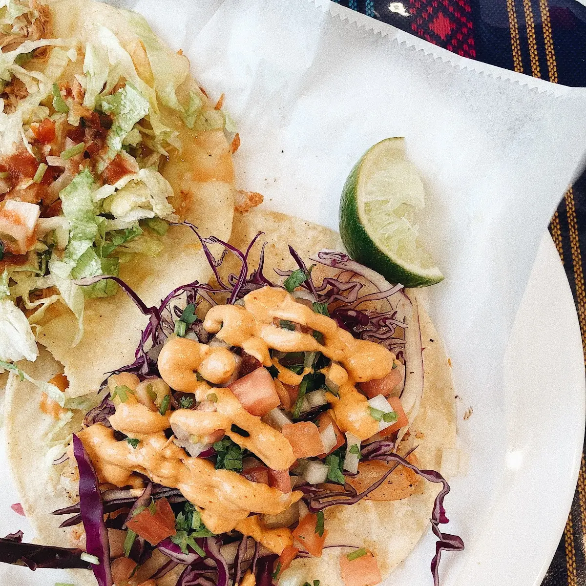Shrimp Taco and Chicken Taco