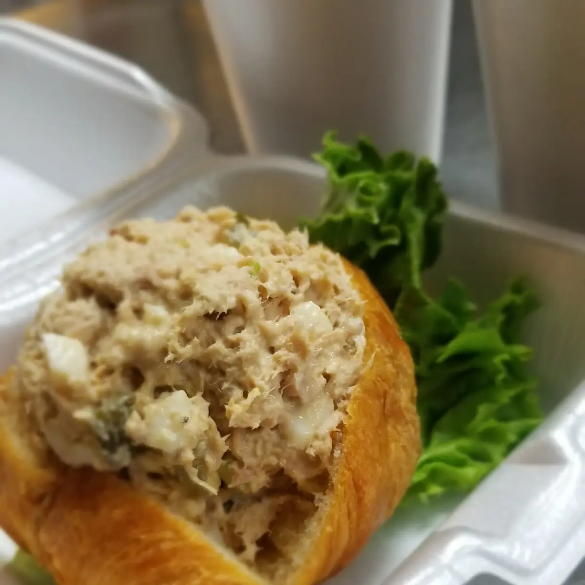 Tuna Salad Stuffed Croissant