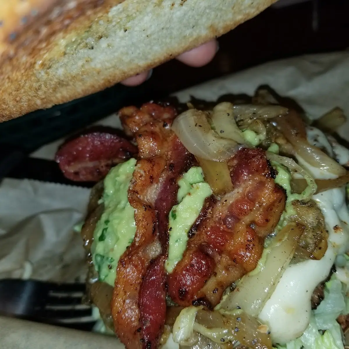 Bacon Guacamole Cheeseburger