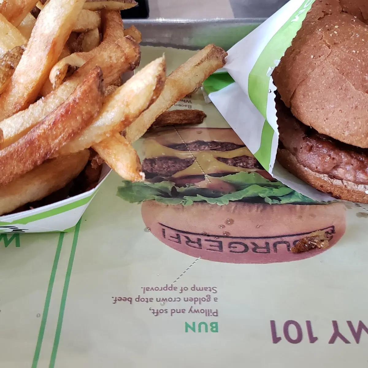 Beyond Vegan Burger and Fries