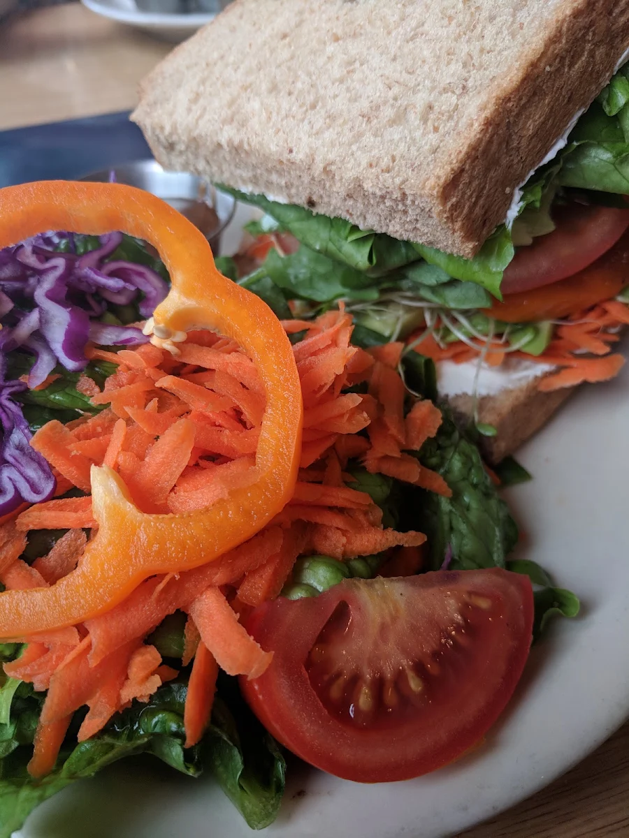 Very Veggie Sandwich and Side Salad