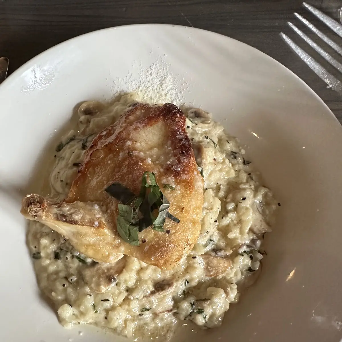 Mushroom Chicken Risotto