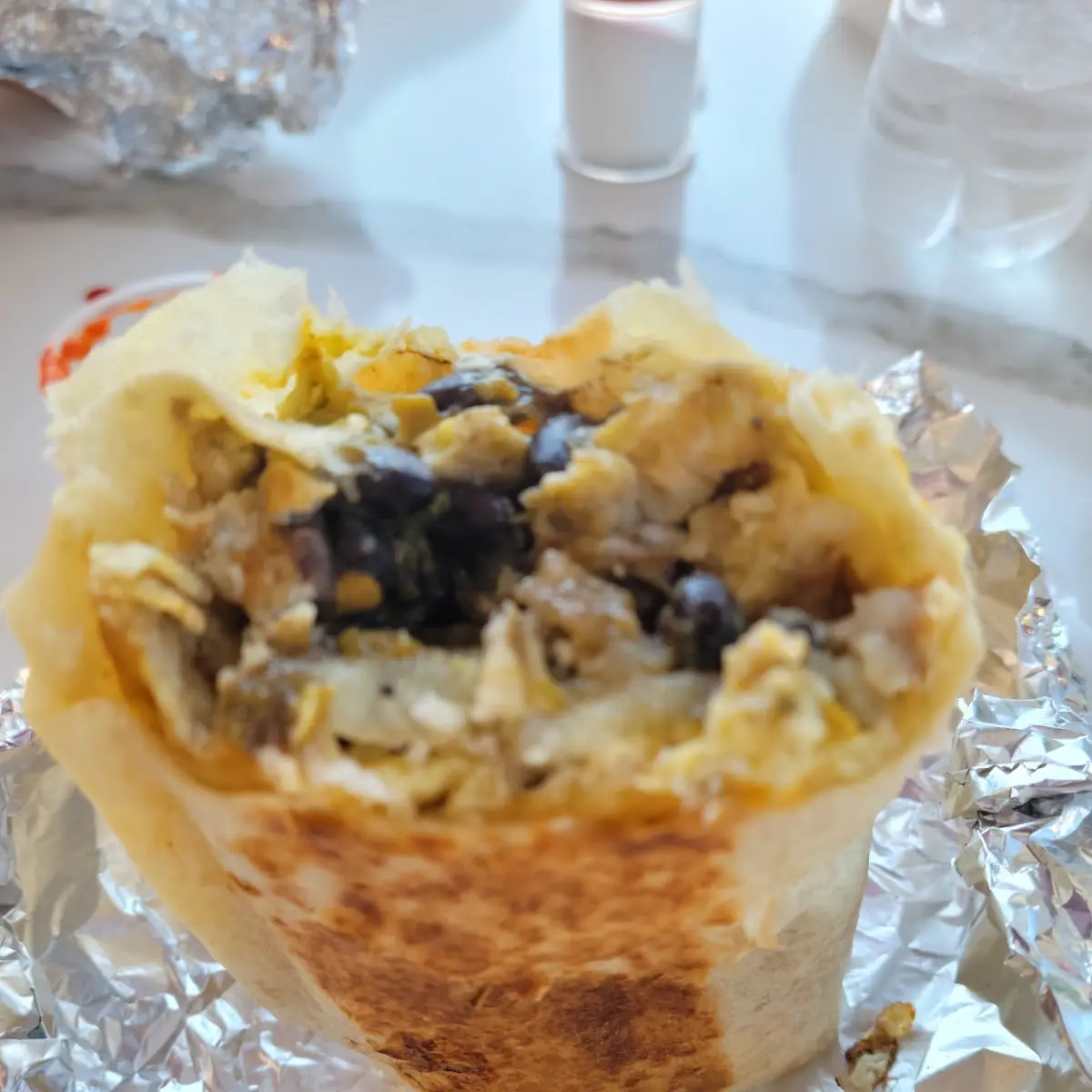 Breakfast Burrito with Black Beans
