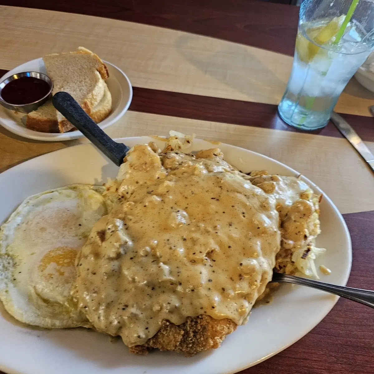 Chicken Fried Steak and Eggs