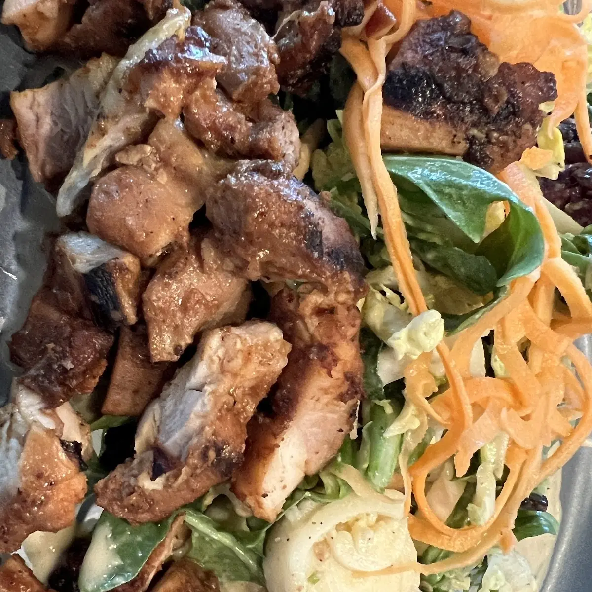 Grilled Teriyaki Chicken Chow Mein Salad