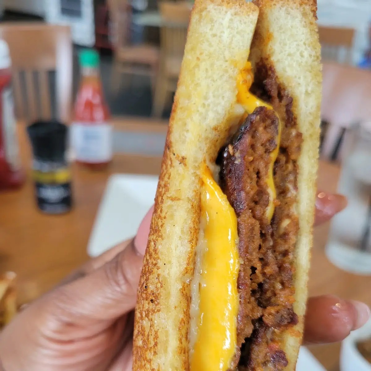 Hot Sausage Patty Melt