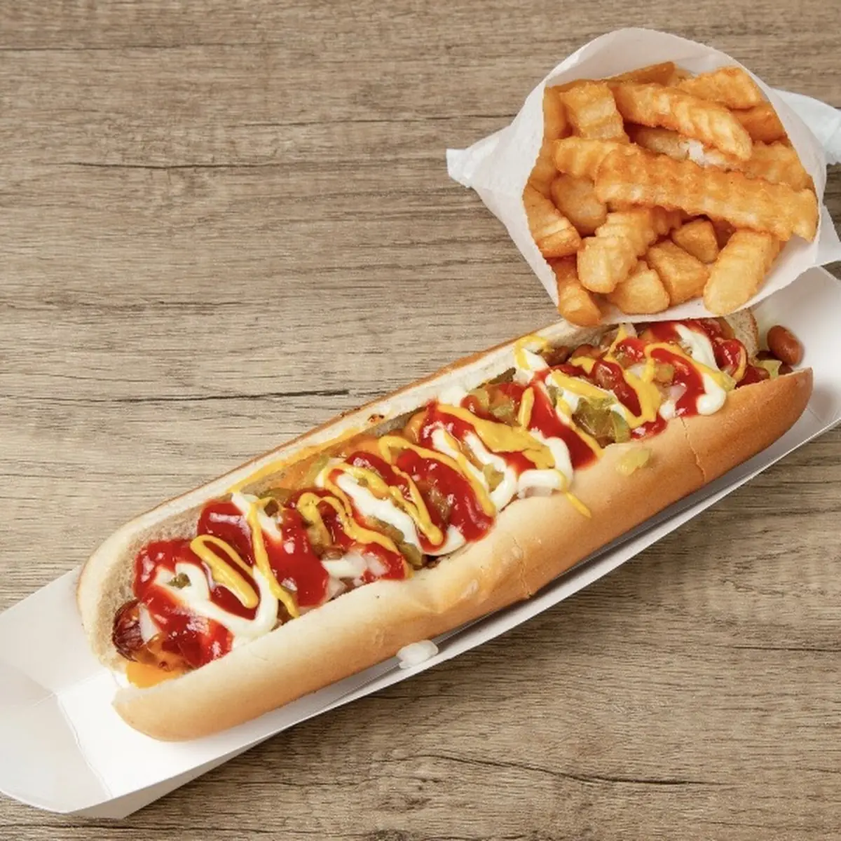 Super Hot Dog Includes Fries