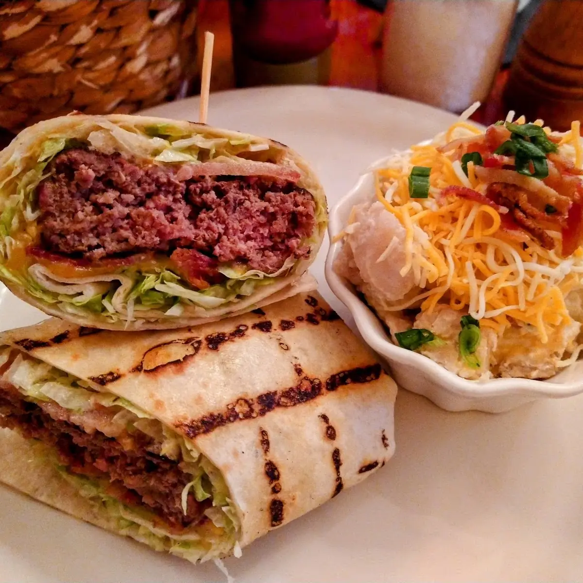 Bacon Cheese Burger Wrap