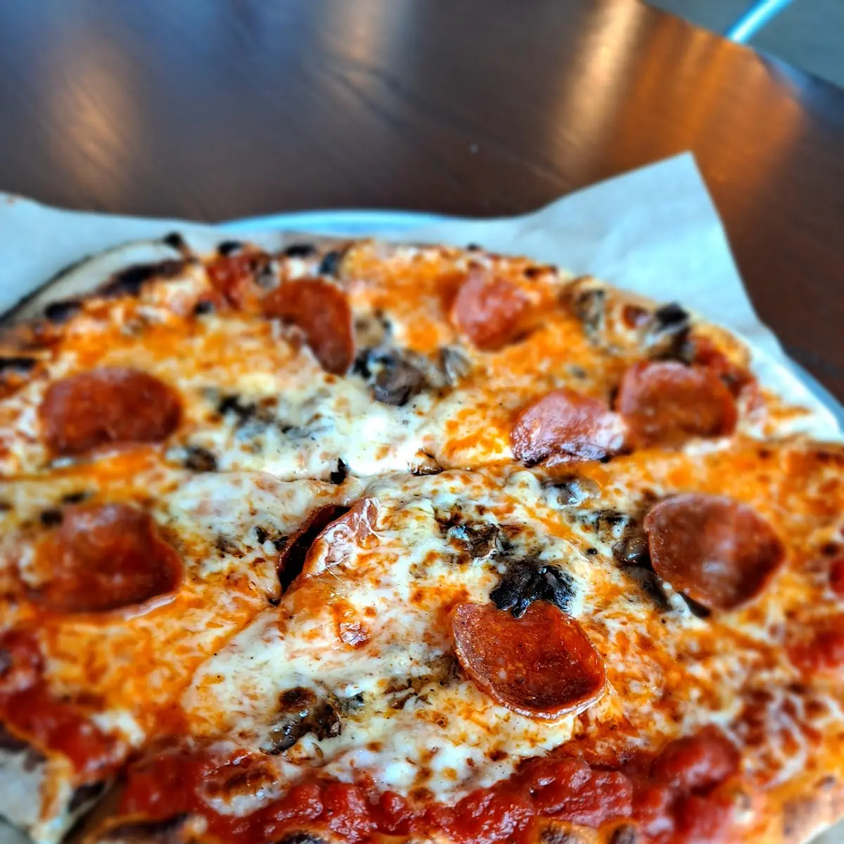 Pepperoni and Mushroom Pizza