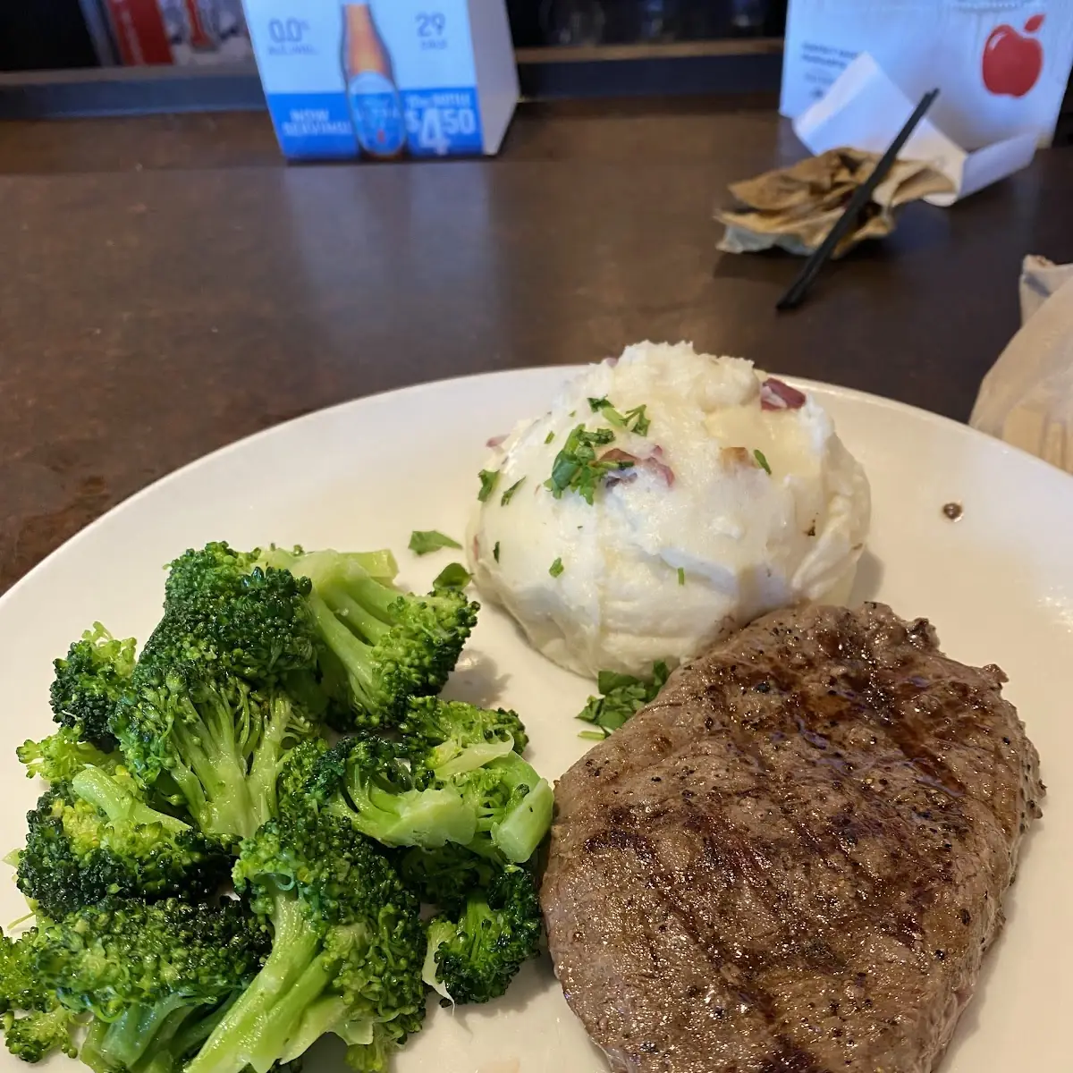 Sirloin Steak and Mashed Potatoes