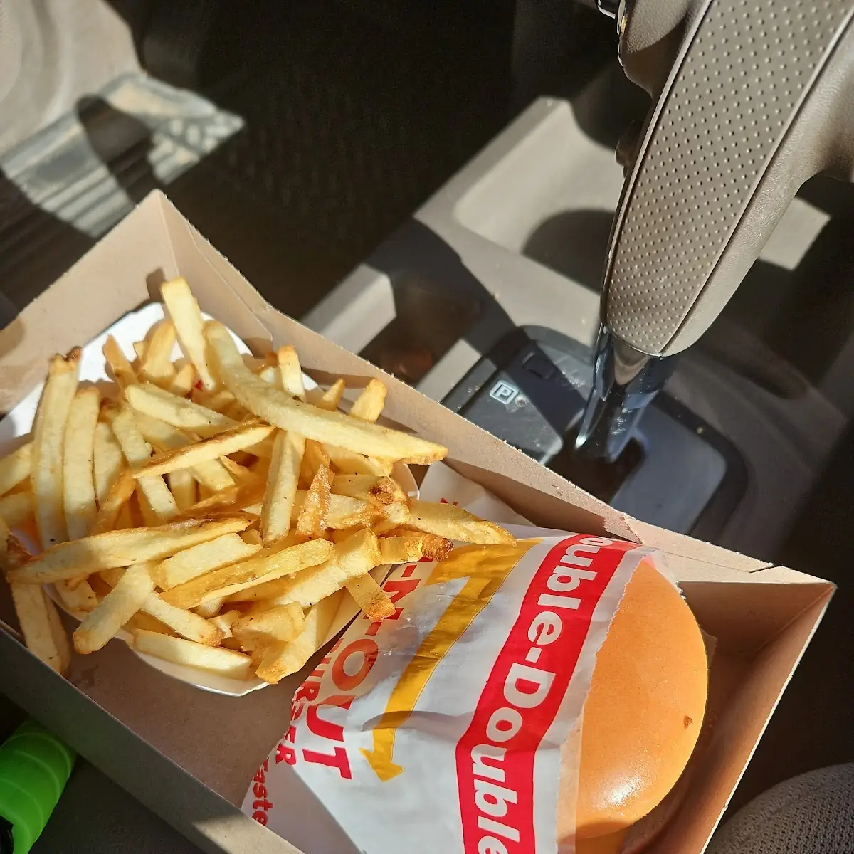 Double Double Cheeseburger with Fries