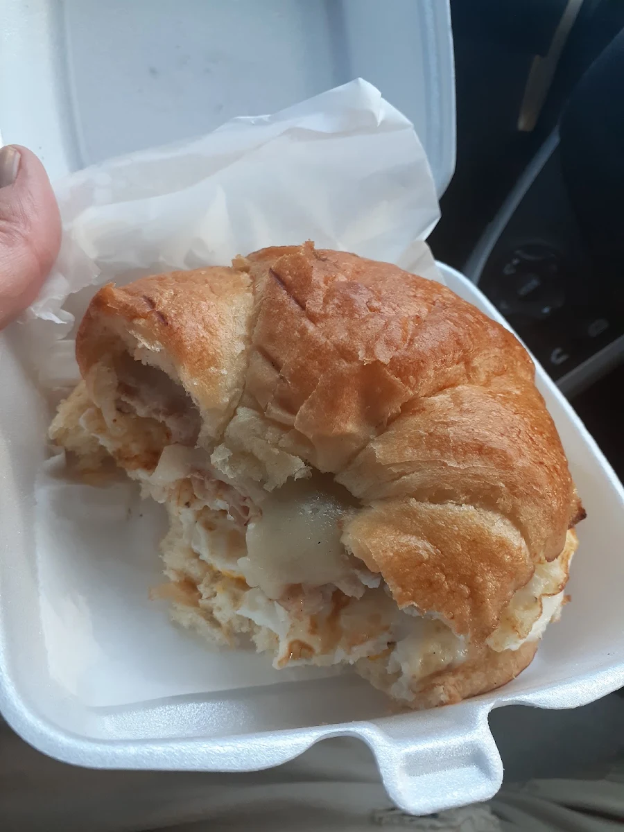 Sausage Eggs Cheese Croissant