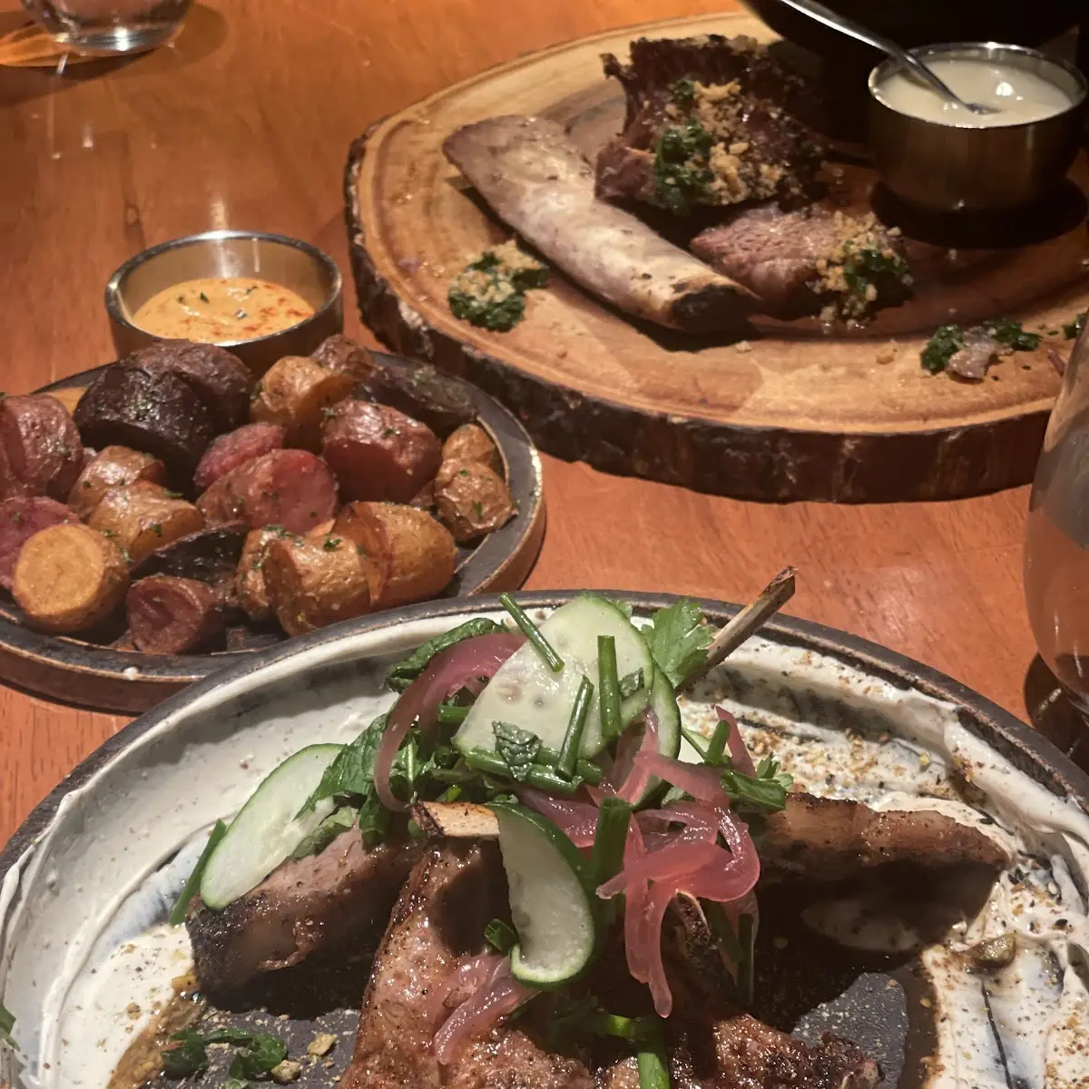 Grilled Lamb Chops and Roasted Potatoes