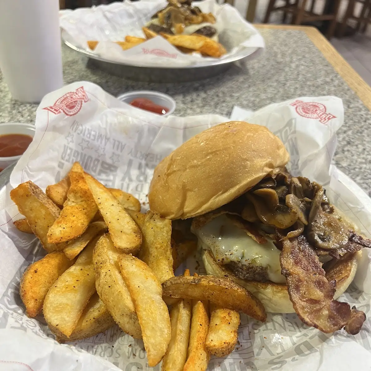 Mushroom Swiss Burger