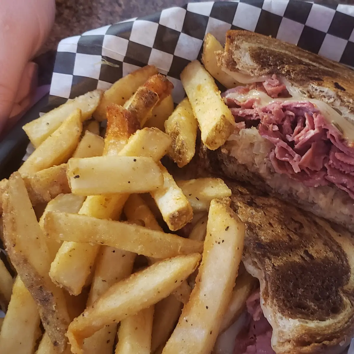 Ruben and French Fries