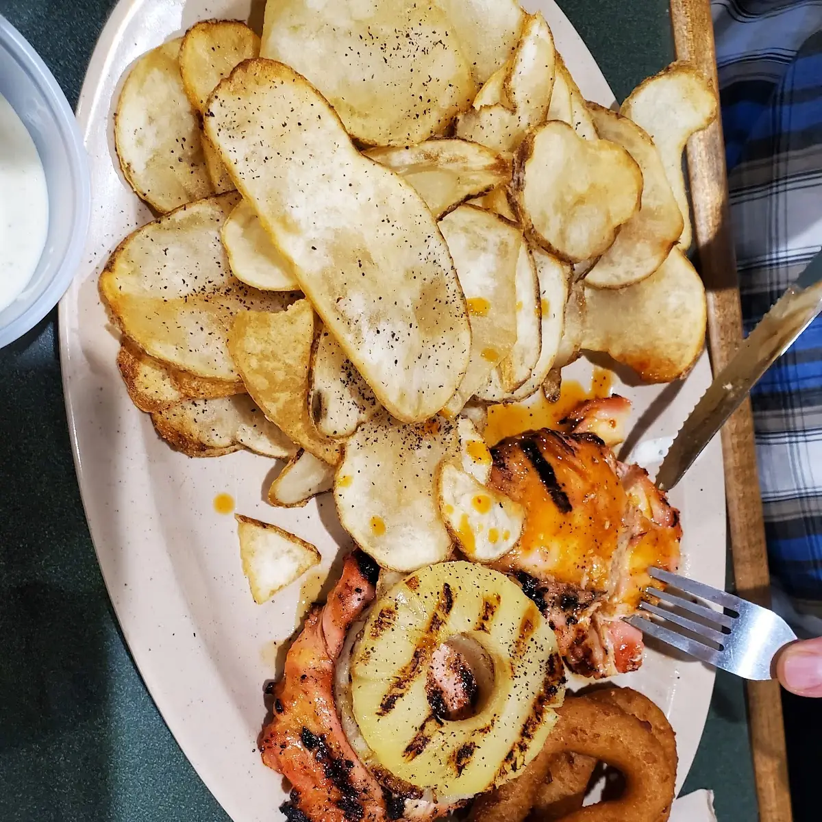 Chicken with Potato Chips