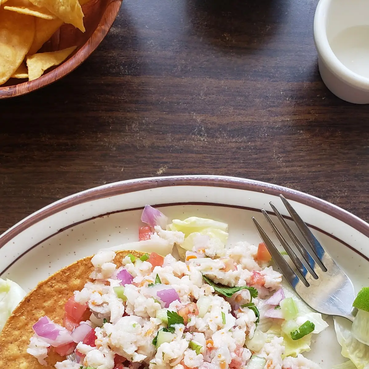 Mixed Ceviche Tostada