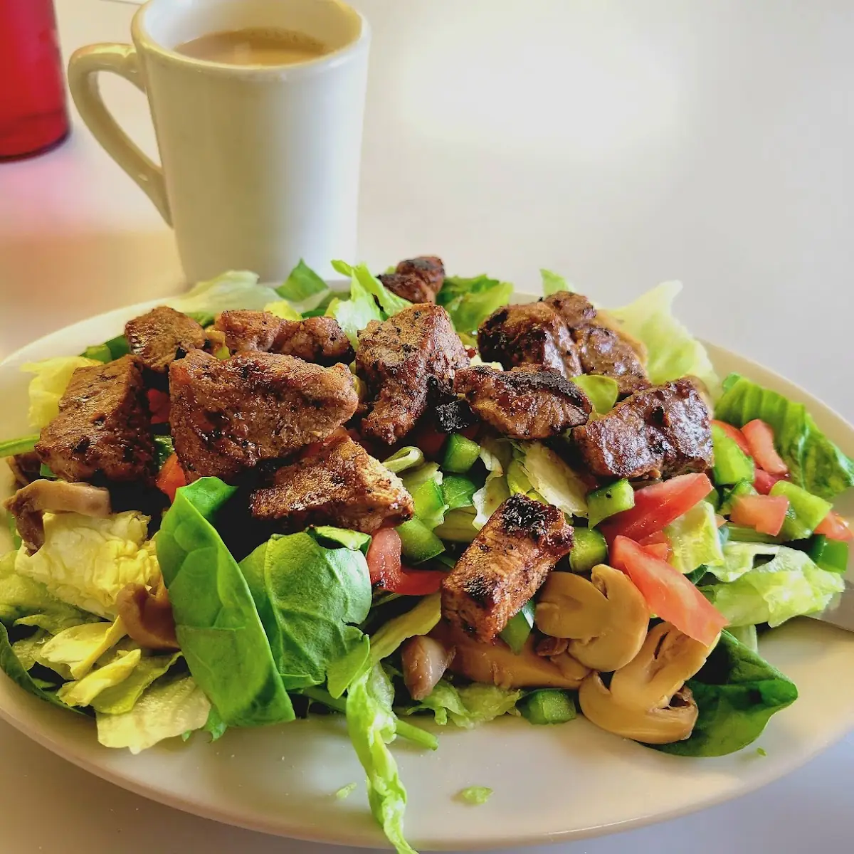 Grilled Chicken Salad Substitute Steak