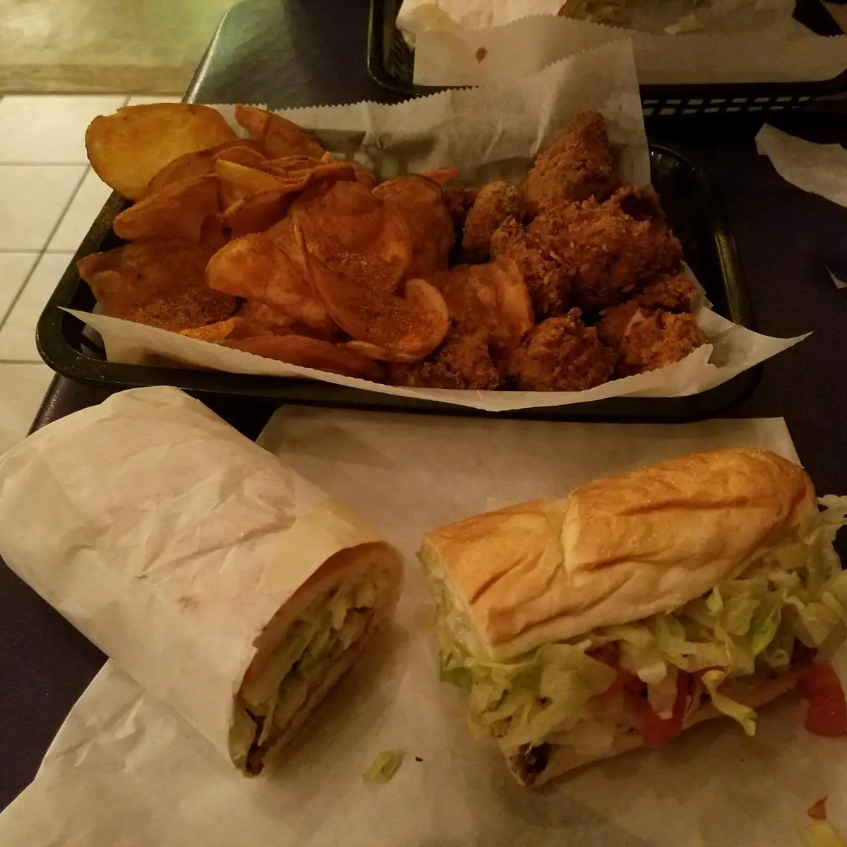 Shrim PO Boy and Alligator Bites