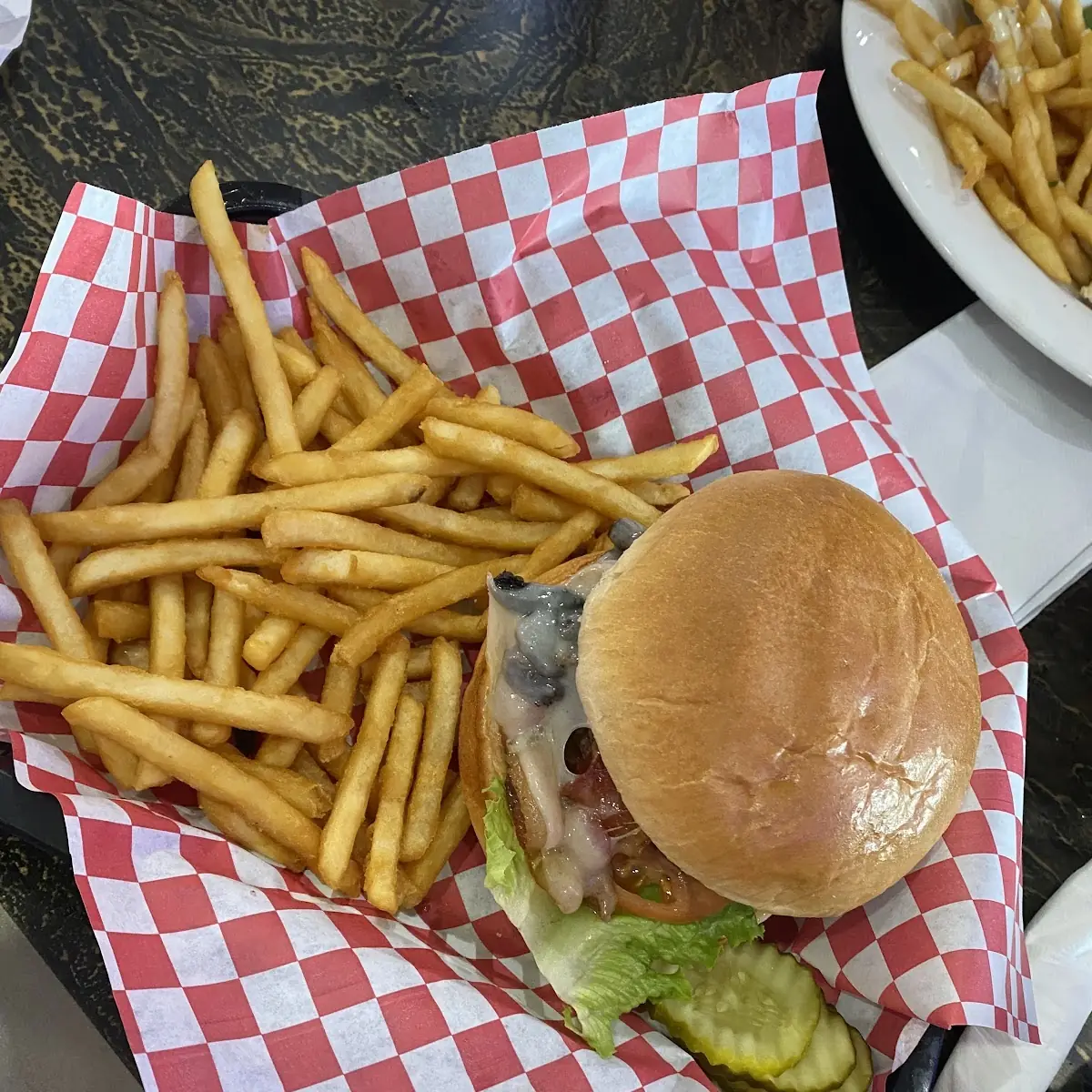 Bacon Cheeseburger with Fries