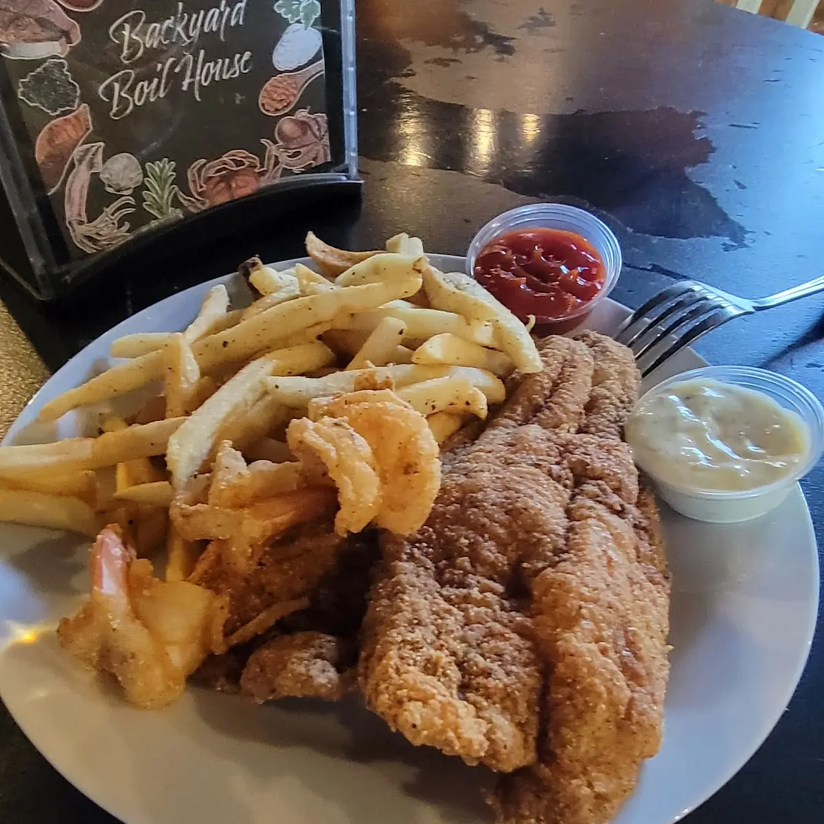 Fried Catfish Shrimp Fries