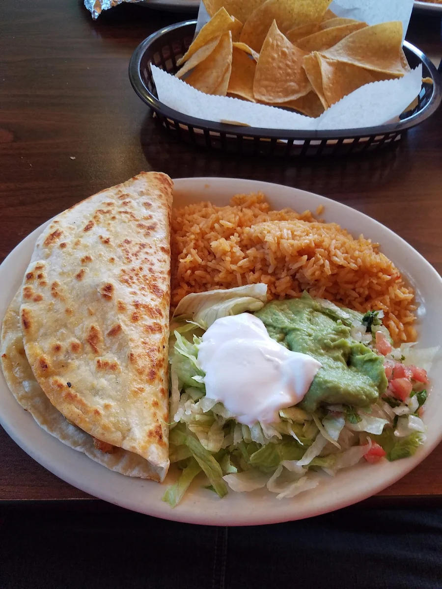 Beef Quesadilla Taco Rice & Beans