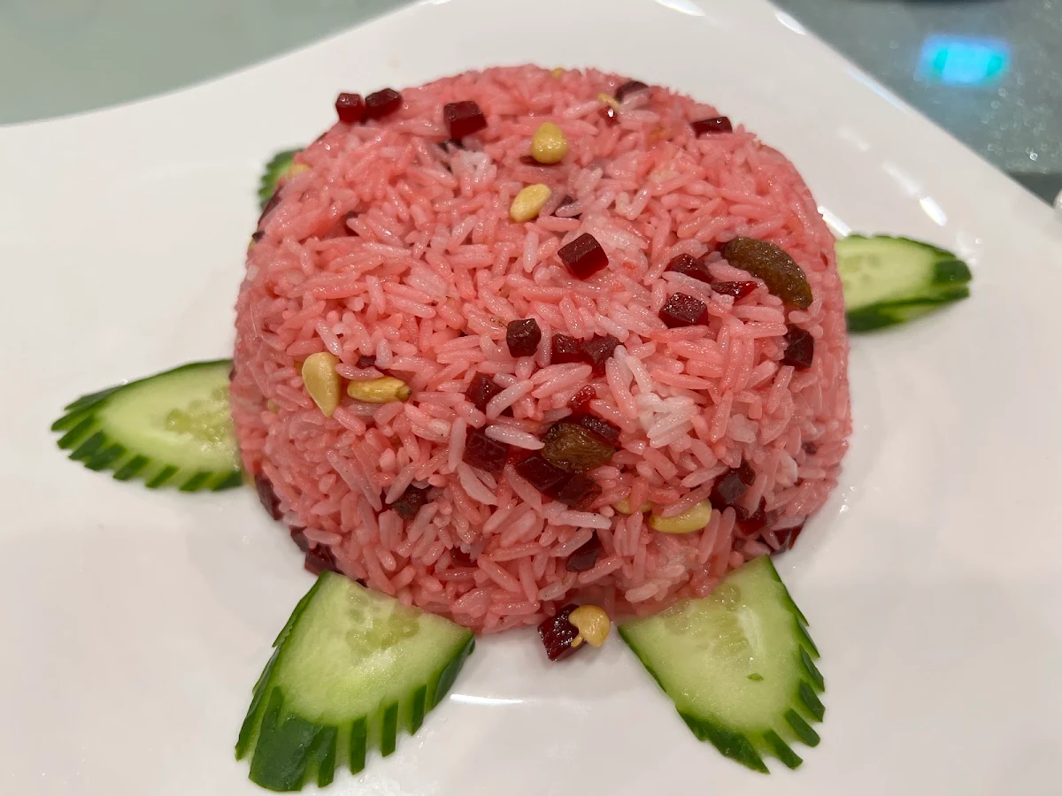 Beetroot Juice & Pine Nut Fried Rice, Joy Veg Fruit Dining Belmore
