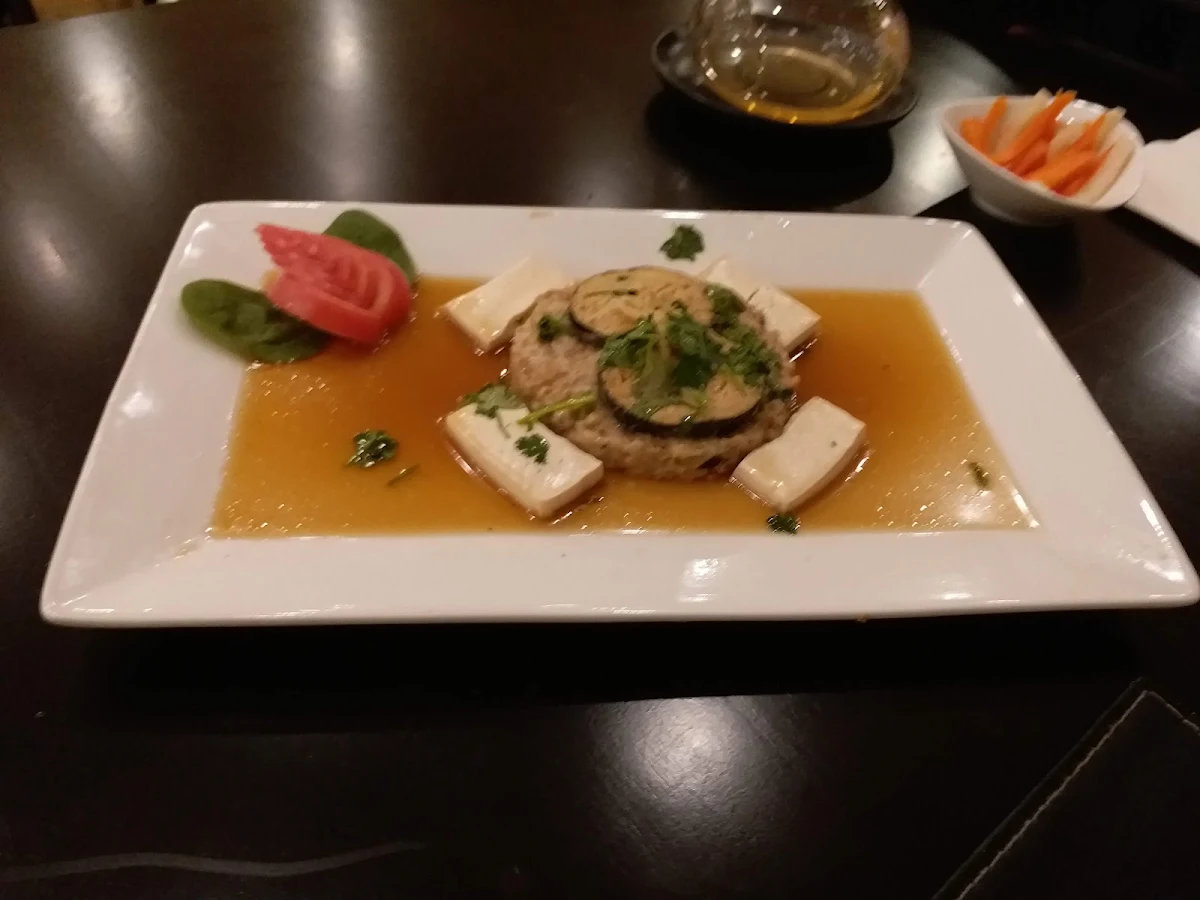 Stuffed Tofu with Mushroom Sauce, Joy Veg Fruit Dining Belmore
