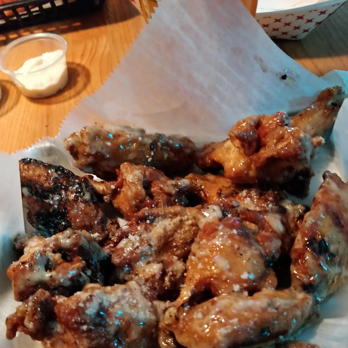 Wings with Garlic Parmesan